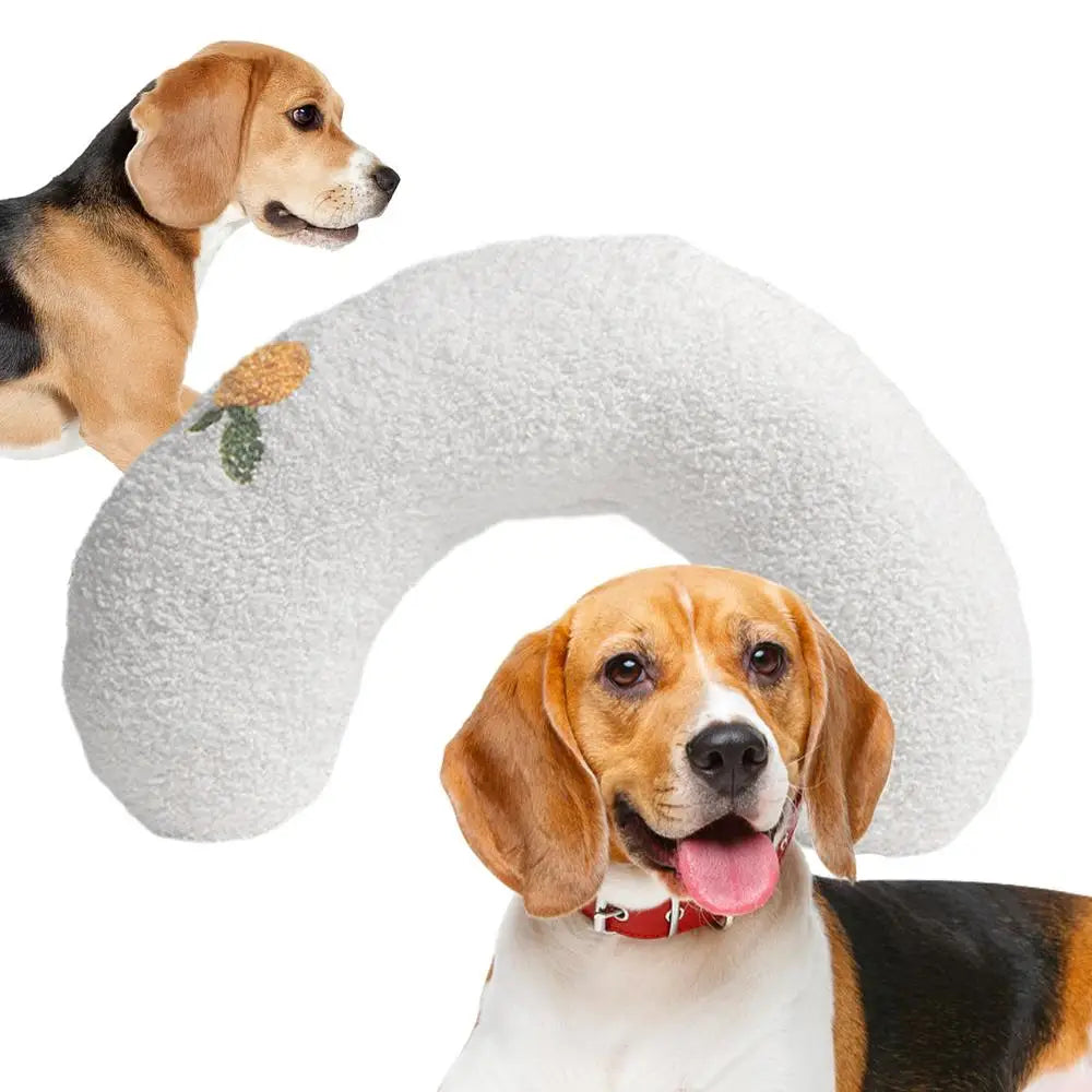 Cat Calming Pillow Cute Pet Pillow Soft U Shaped Cat Pillow Skin-Friendly Elastic Cushion Pet Accessories For Dogs Puppies
