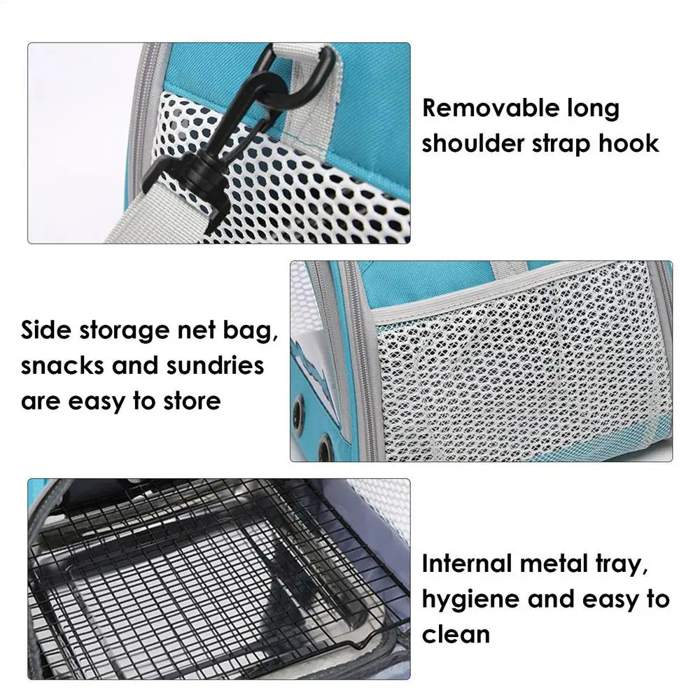 Bird Travel Carrier Parakeet Travel Carrier Bag Foldable & Handheld Breathable Shoulder Bag For Parrot Hamster Pigeon & Small
