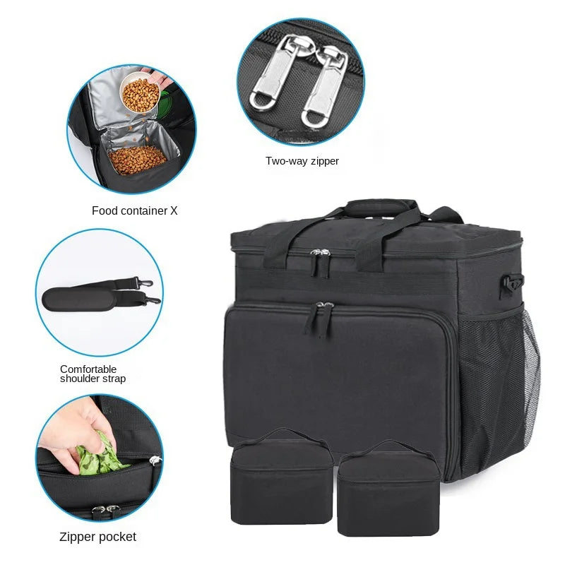 Cross-border Dog Bag Pet Travel Box Portable Food Storage Bucket Outdoor Cat and Dog Supplies Can Be Stored Bag Snack Bag