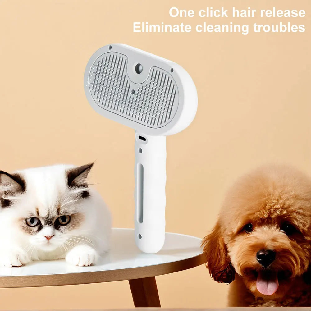 3 in 1 Cat Steam Brush Pet Spray Hair Removal Comb Cat Hair Brush Dog Brush for Shedding & Grooming for Cats Dogs Small Animals
