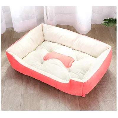 Bone Pet Bed Warm Cat And Dog Mattresses Rectangle Dog Bed Sleeping Bag Soft Washable Kennel For Small Medium Large Dog Cat