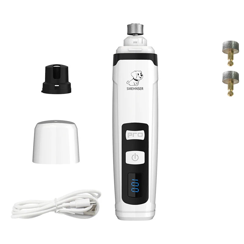 Rechargeable Electric Dog Nail Clippers, Quiet USB Charging, Cat Paws, Nail Grooming, Nail Grinder, Trimmer, Pet Tools