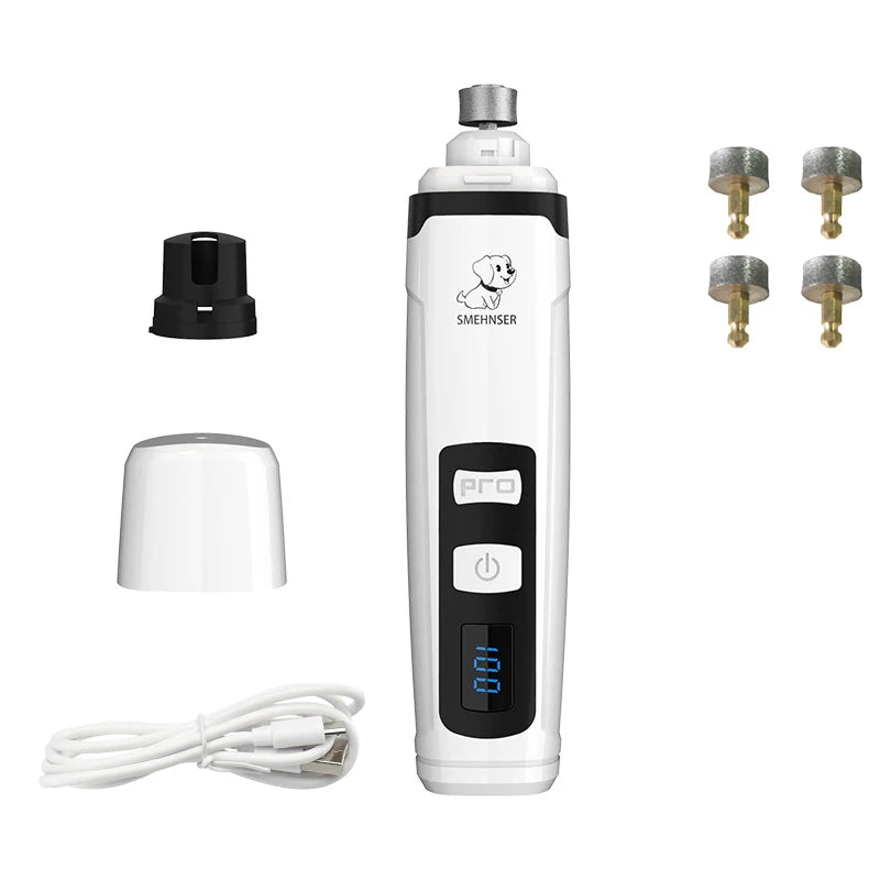 Rechargeable Electric Dog Nail Clippers, Quiet USB Charging, Cat Paws, Nail Grooming, Nail Grinder, Trimmer, Pet Tools