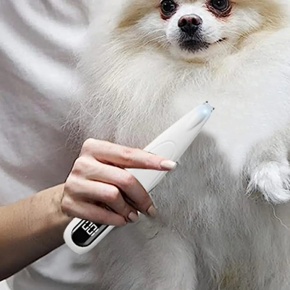 Dog Paw Trimmer with LED Light Fully Waterproof Pet Hair Trimmer with LED Display Dog Clippers for Grooming Daily supplies