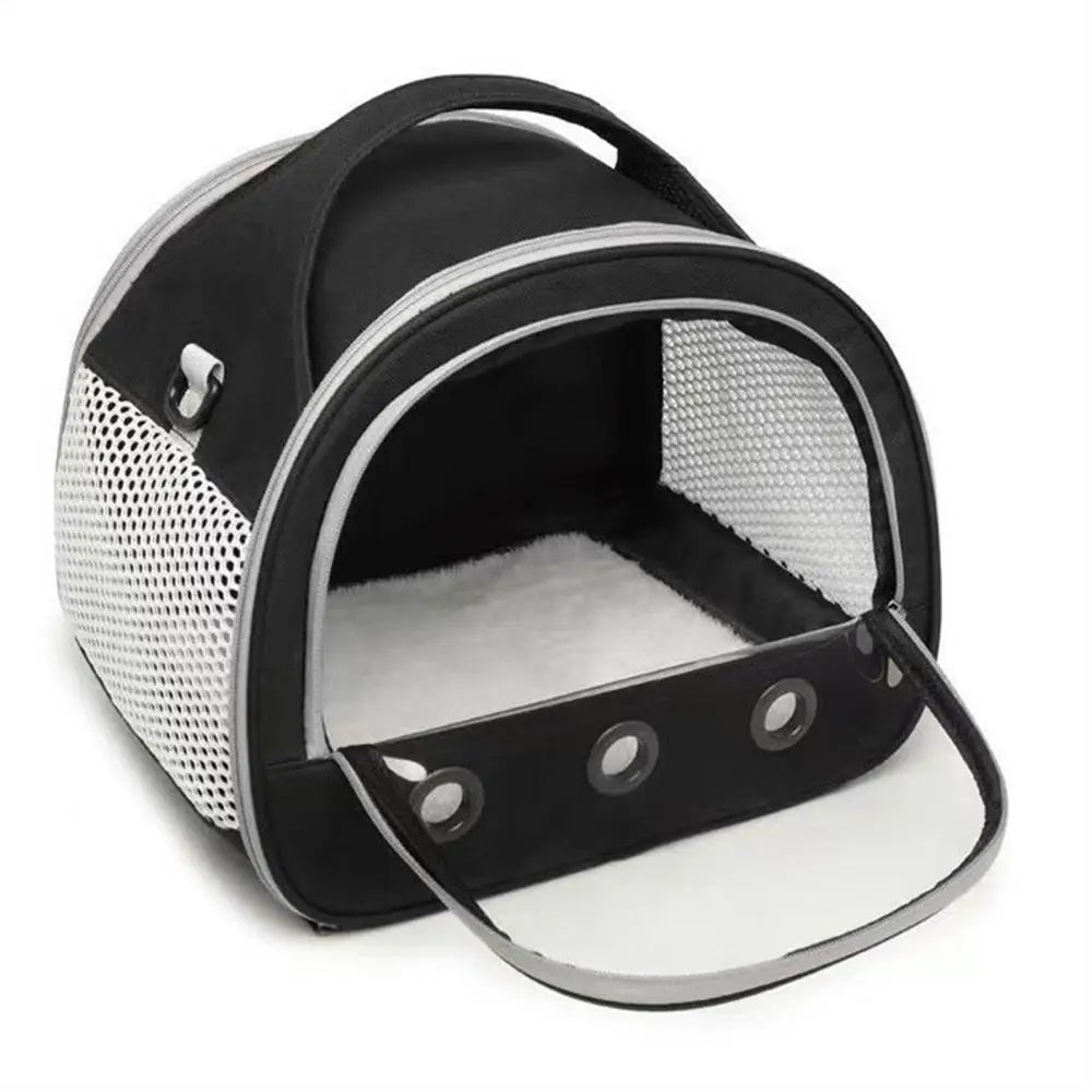 Bird Travel Carrier Parakeet Travel Carrier Bag Foldable & Handheld Breathable Shoulder Bag For Parrot Hamster Pigeon & Small
