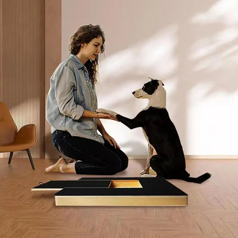 Wood Dog Nail Scratchboard Adjustable Drawer Type Scratching Board For Nail Trimming Comfortable Self Scratcher Grinde Toy