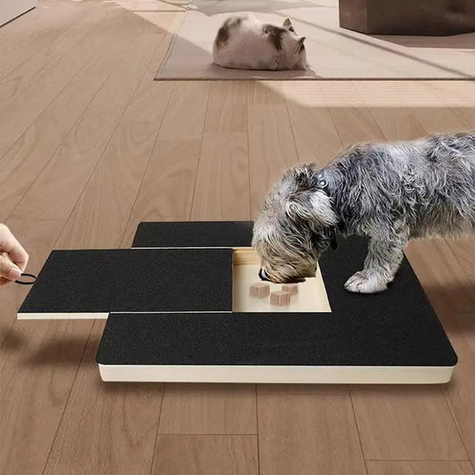 Wood Dog Nail Scratchboard Adjustable Drawer Type Scratching Board For Nail Trimming Comfortable Self Scratcher Grinde Toy