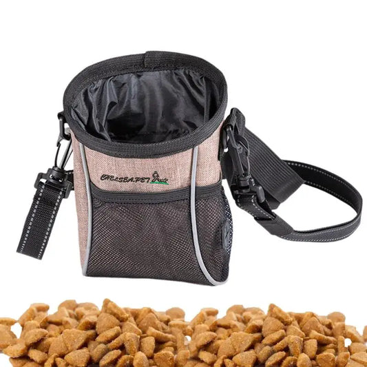 Dog Snack Pouch Training Pet Snack Goodie Waist Pack Portable Puppy Dog Treat Bag With Waist Belt Shoulder Strap For Kibbles