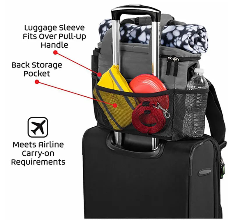 Cross-border Dog Bag Pet Travel Box Portable Food Storage Bucket Outdoor Cat and Dog Supplies Can Be Stored Bag Snack Bag