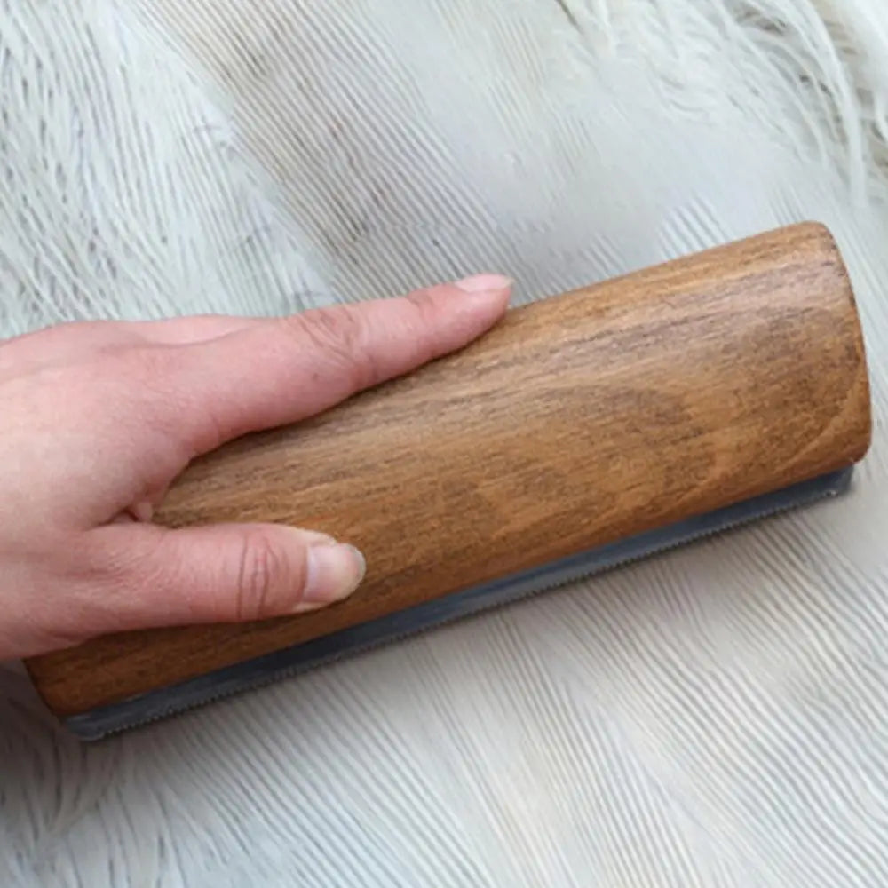 Dog Hair Remover Brush Wooden Handle Dog & Cat Brush Cat & Dog Grooming Slicker Brush for Pets Grooming Brushes for Long Short